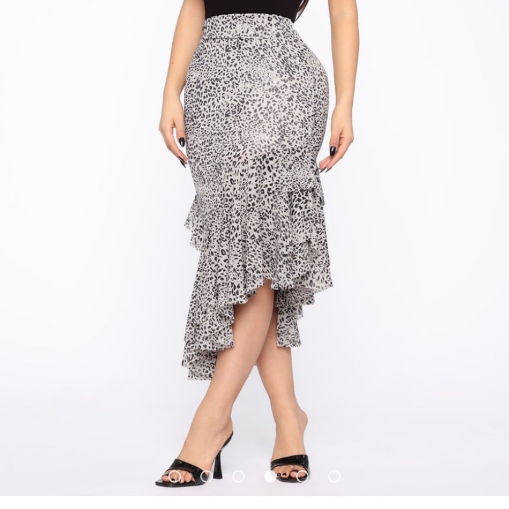 Cheetah Cross Skirt, Fashion Nova